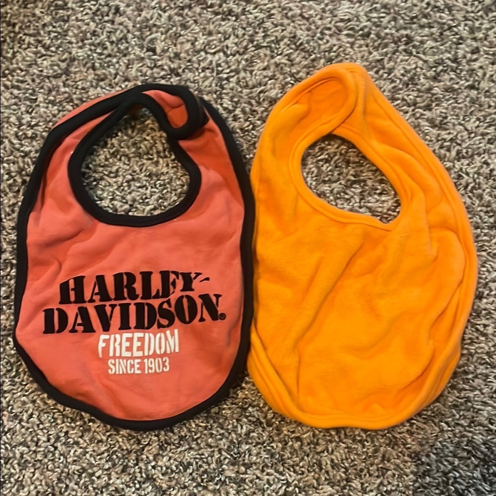 Harley-Davidson Kids' Orange and Red Bib Set